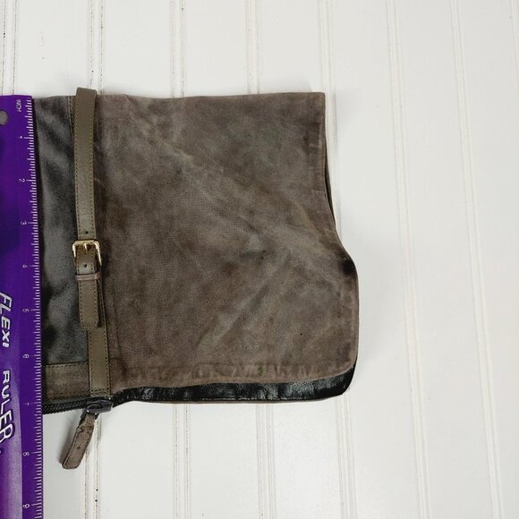 Cole Haan Darcia Gray Leather Back Zipper Block Heel Over the Knee Boots H609 - Picture 11 of 13